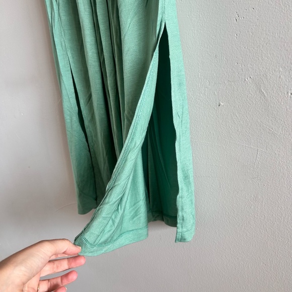 ba&sh Tisha Draped T-Shirt Dress | Green | Size XS, US 2 - Picture 8 of 16